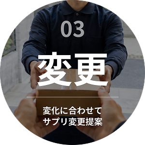 03 変更 変化に合わせてサプリ変更提案